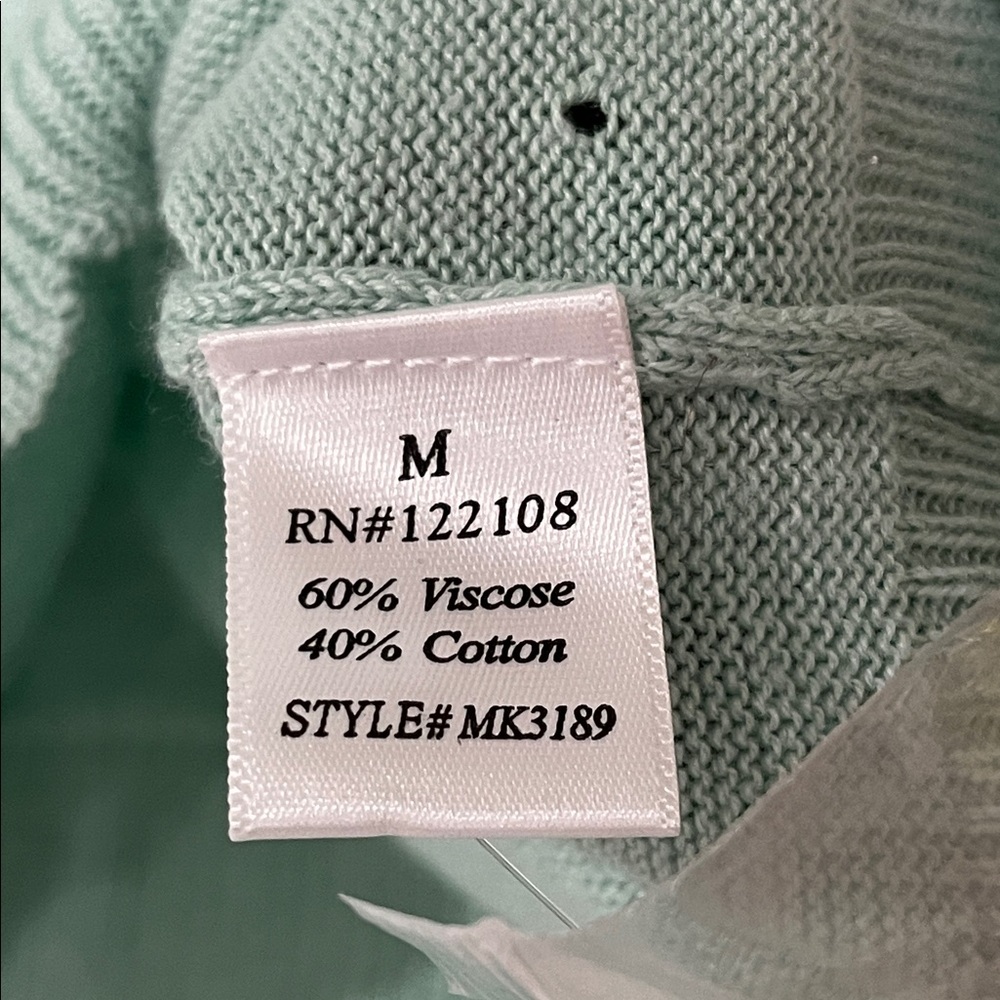 Mak B Mint Green Women's Cardigan - Picture 6 of 11